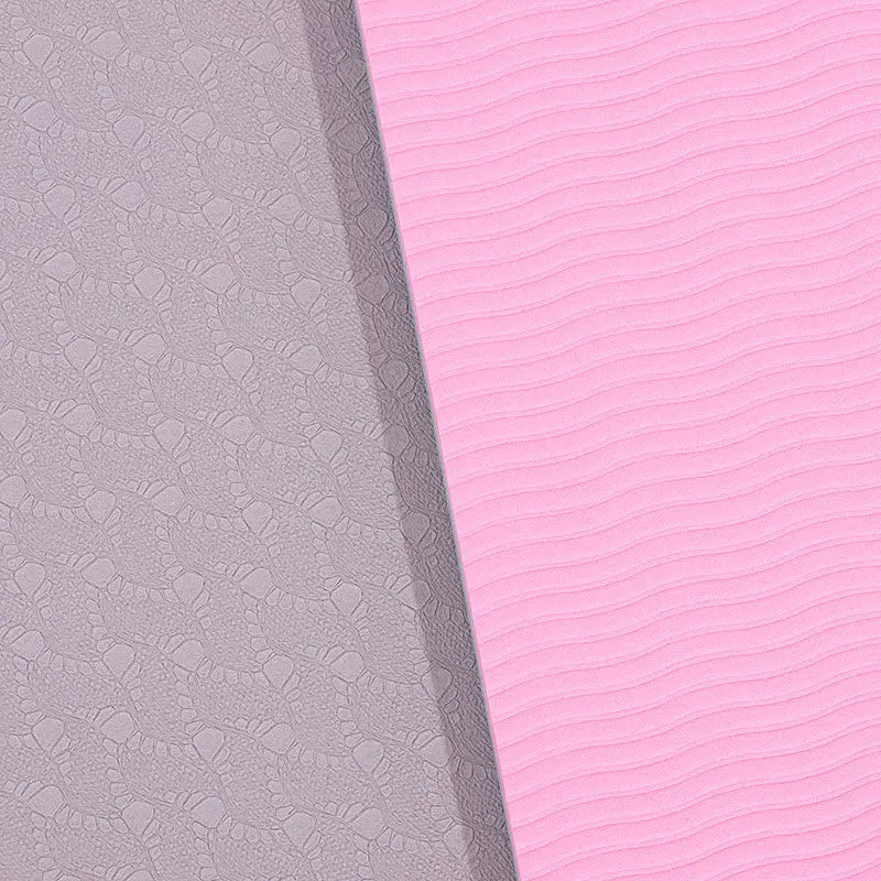 Yoga Mat Non-slip Sports TPE Fitness Mat 33cm Length Comfortable Rubber Mat Suitable for Sports Yoga and Pilates Gymnastics