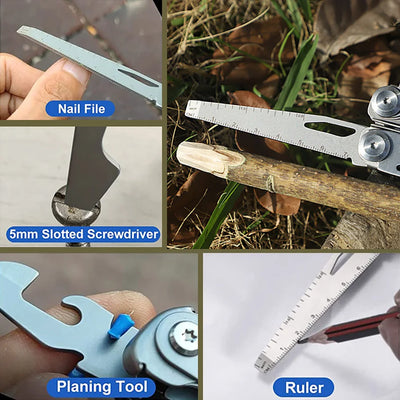 Multitool Folding Knives Pliers Wire Cutter Can Opener Screwdriver Scissor Clamp Hand Tools Diy EDC Survival Gear Manual Pliers