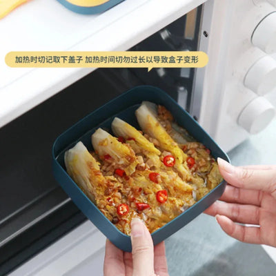 Kitchen Microwave Heating Portable Lunch Box Household Refrigerator Crisper Fruit Lunch Box Essential For Office Staff