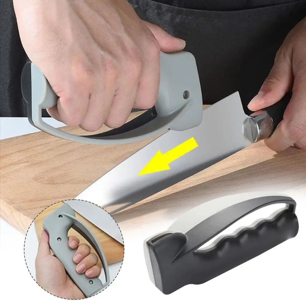 Multi - functional Manual Knife Sharpener - Ceramic & Diamond Tool, for Kitchen & Outdoor Use, Scissor Sharpening Included
