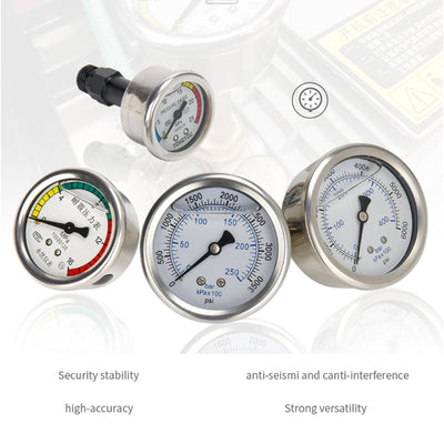 High Pressure Washer Car Wash- Machine Pump Pressure Gauge Universal- Washer Cleaning Machine Fitting M14 Thread Dropshipping