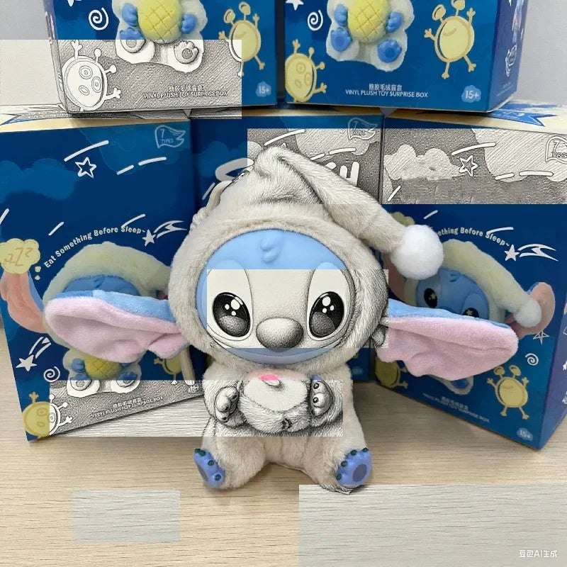 Hot 2025 Eat Something Before Sleep Series Vinyl Blind Box Bag plush Pendant Cute Doll Mystery Box Toy Surprise  Birthday Gift