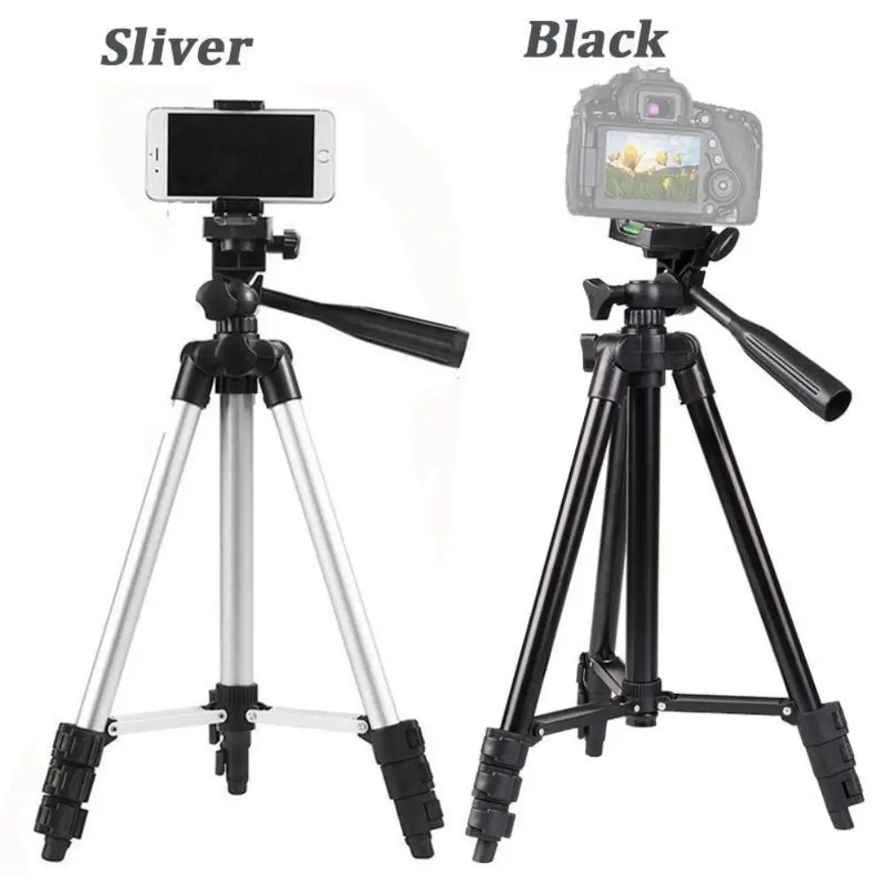 Extendable Phone Tripod Stand Black with Phone Holder Video Recording Photography Stand Portable Durable Camera Stand