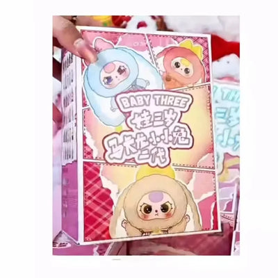 Genuine 2025 In Stock Blind Box Toy Baby Three Second-Generation Macaron Little Rabbit V2 Cute Pendant Ornaments Toys Girl Gifts