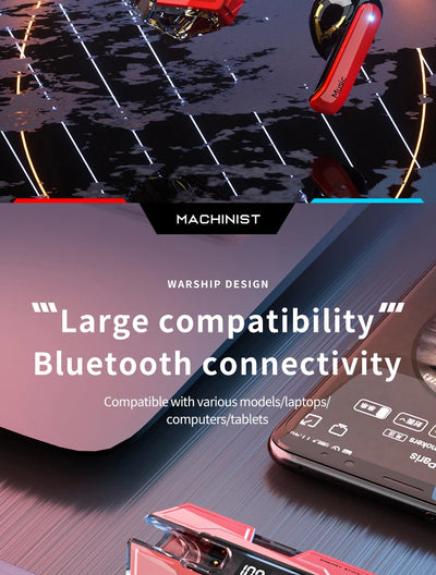 Wireless  Bluetooth earphones TWS  Touch Headset Sports Stereo Gaming Headset With Microphone For Universal Gaming