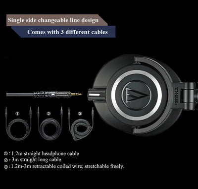 Audio-Technica ATH-M50x Professional Studio Monitor Headphones
