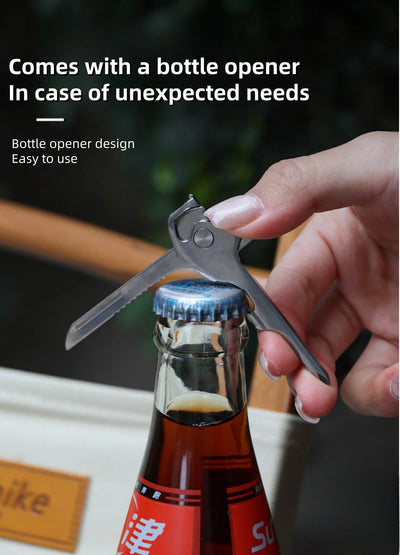 Outdoor multifunctional keychain multifunctional tool 6-in-1 folding mini knife hardware tool creativity