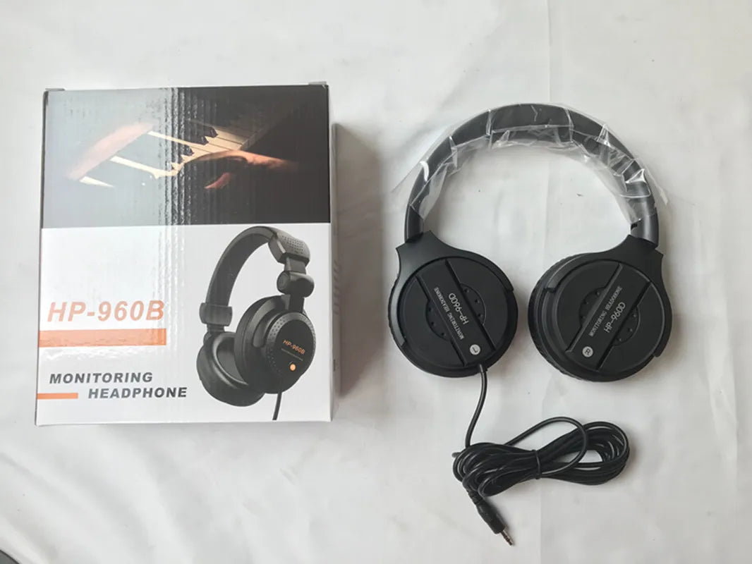 Wired Professional Studio headphone DJ Headphones With Microphone Over Ear HiFi Monitor Music Headset Earphone For Phone PC