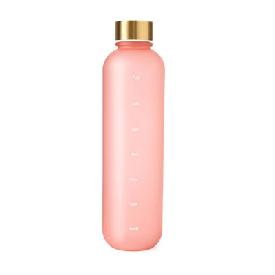 Water bottle, inspirational water bottle with time mark, reusable water bottle, suitable for gym fitness workout travel