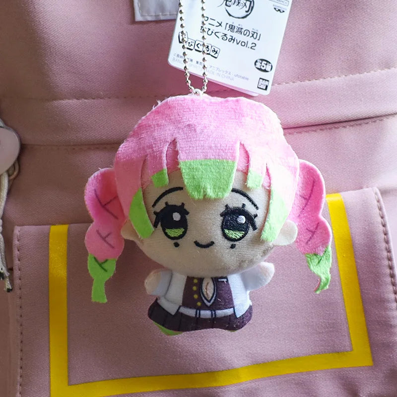 New 10cm Anime Demon Slayer Tomioka Giyu Kamado Tanjirou Kamado Nezuko Agatsuma Zenitsu Shinazugawa Genya Plush Toy Doll Gift