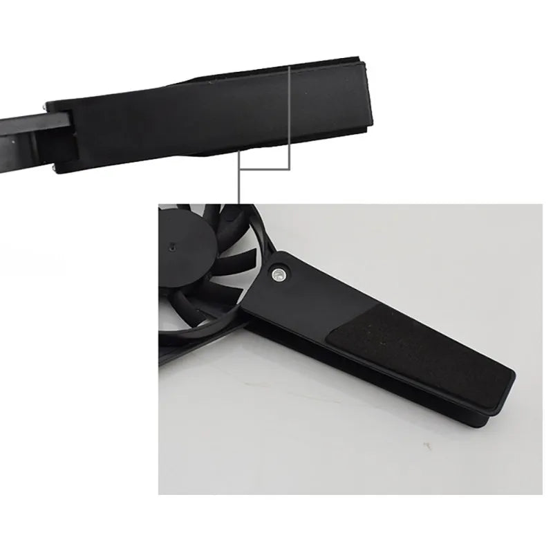 Laptop Cooling Pad Air-cooling Laptop Cooler USB Powered Cooling Dock Bracket 2 Fan for Notepad Universal 7 15" 1 Notebook Stand