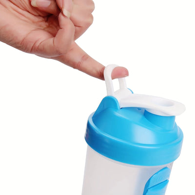 600ml 2-in-1 SmartWater Bottle with Medicine Case Leak Proof Sports Design Outdoor Adventures Fitness Travel Easy Carry Health
