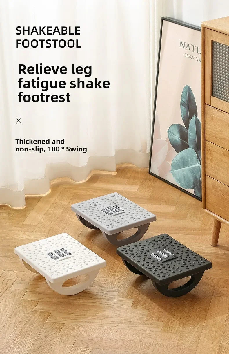 Ergonomic Office Foot Rest Stool Under Desk Adjustable Height Comfortable