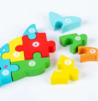Montessori Wooden Toddler Puzzles for Kids Montessori Toys for Toddlers 2 3 4 Years Old for Toddler Dinosaur Toy