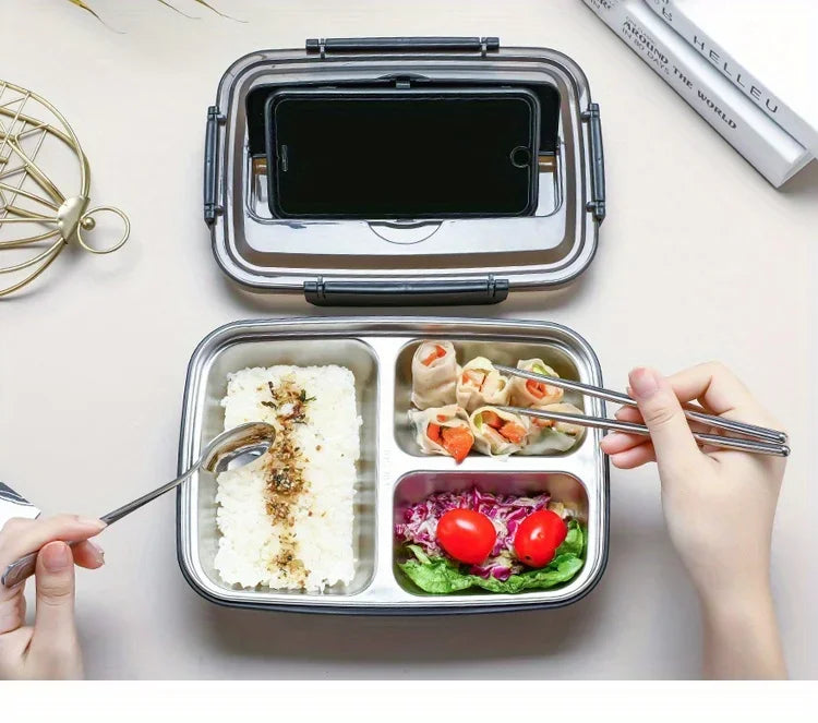 Easy-Clean Bento Container For Students & Office Workers