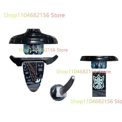 New Anime Cartoon TV Ninja Toy Dragons Rising Forbidden Five Nokt Rox Zarkt Drix Kur Ghost Face Bricks Building Blocks Kid Gifts