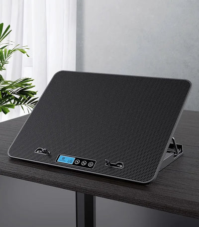 12-17 Inch Laptop Cooling Pad - 6 Quiet Fans Portable Air Cooler for Notebook Gaming with Stable Stand USB