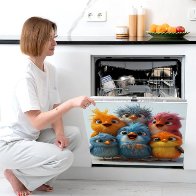 Easy-Clean Magnetic Dishwasher Door Cover - No Glue Needed, Perfect for Kitchen Decor & Stainless Steel Panels, 23.03x25.59 inch