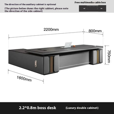 Bedroom Luxury Modern Boss Office Desk