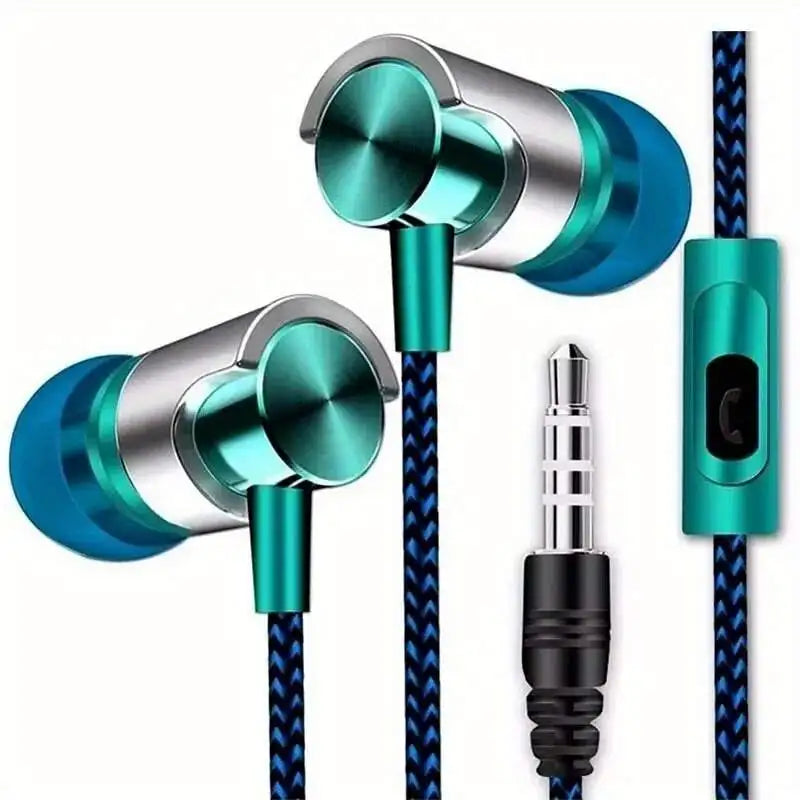 3.5mm Wired In-Ear Headphones with Ergonomic Design,