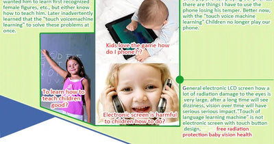 Learning Tablet for Kids Fun Touch and Learn Machine Educational Children Electronic Preschool Children Toys for Toddler Kids