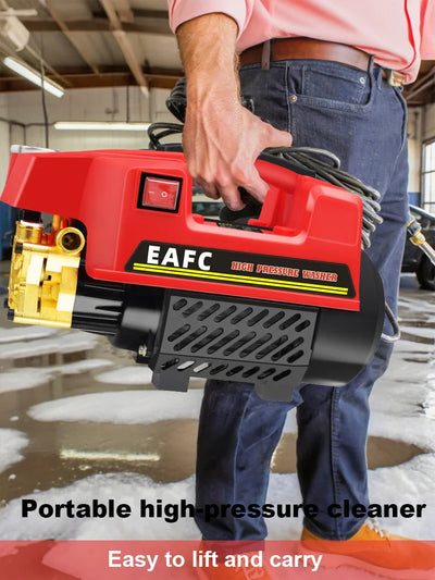 1000W 200Bar Electric Pressure Car Washer Multifuntional Portable High Power Cleaner with Foam Spray Water Gun for Home & Car