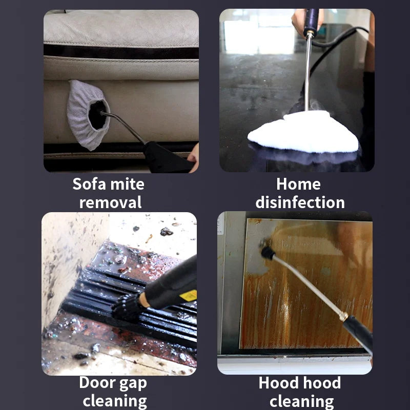 Steam Cleaner High Pressure and Temperature Handhled Steam Mop Commercial Household Air Conditioner Kitchen Hood Car Jet Washer