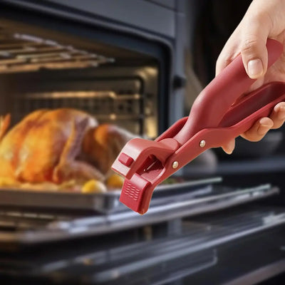 Easy Lift Anti-Scald Bowl Clip Hot Dish Non-slip Holder Plate Retriever Tongs Pot Pan Gripper Multifunction Kitchen Supplies