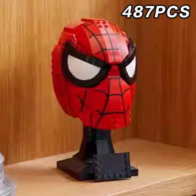 2025 new compatible 76285 red helmet building block series brick model toy children's birthday decoration party gift ornament