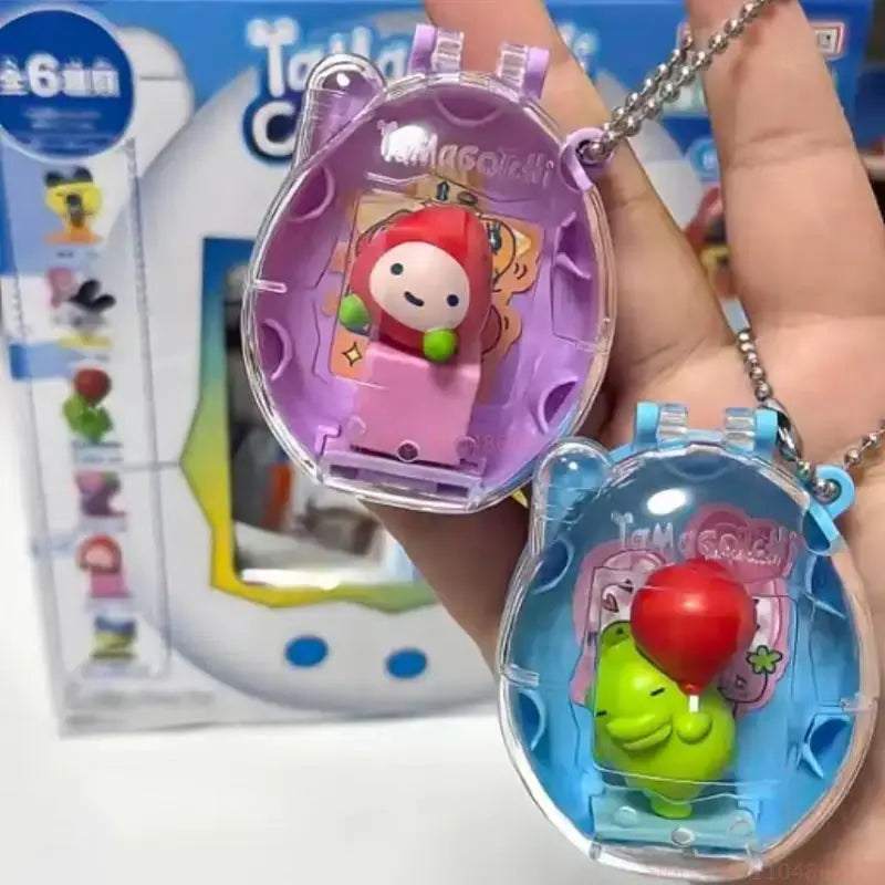 Original Bandai Tamagotchi Spare Time Series2 Pooptime Pendant Bean Mr.Koigari Doll Box Toy Collectible Anime Game Figurine Toys