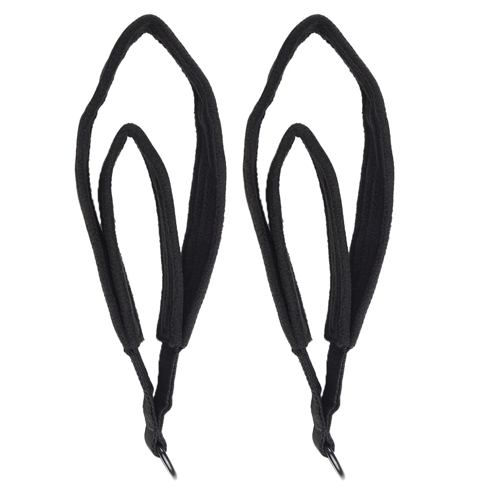 Pilates Reformer Foot Straps - Double Loop D-Ring Exercise Handles (2-Pack)