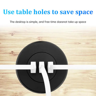 Multi Port USB Desktop Embedded Charger For Mobile Phone 3 In 1 USB HUB Computer Desk One Drag Three Data Line Splitter Charging