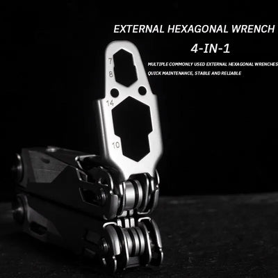 Multifunctional Pliers Outdoor Home Compact Portable Emergency Folding Knife Pliers Wrench Tool Car Portable Pliers Tool 1PC