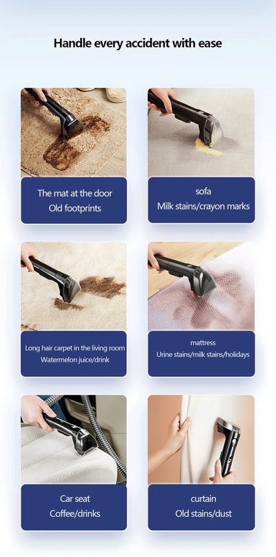 BISSELL SpotClean Handheld Steam Cleaner Sofa Carpet Curtain Car Vacuum Cleaner Spray Suction Integrated Machine Clean Machine