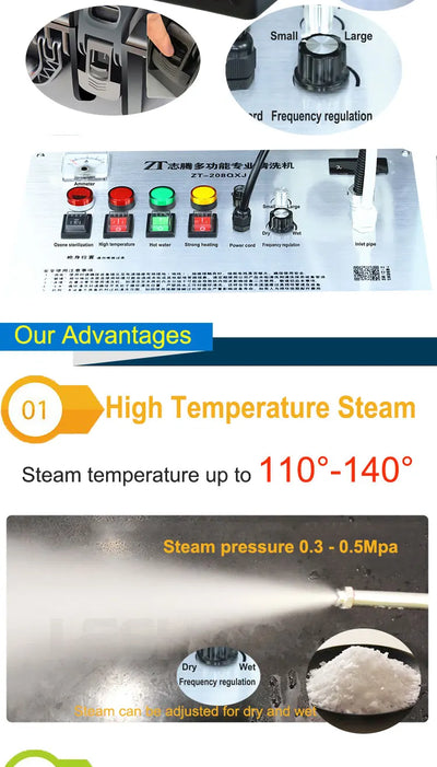 Air conditioning professional cleaning equipment steam cleaner for home