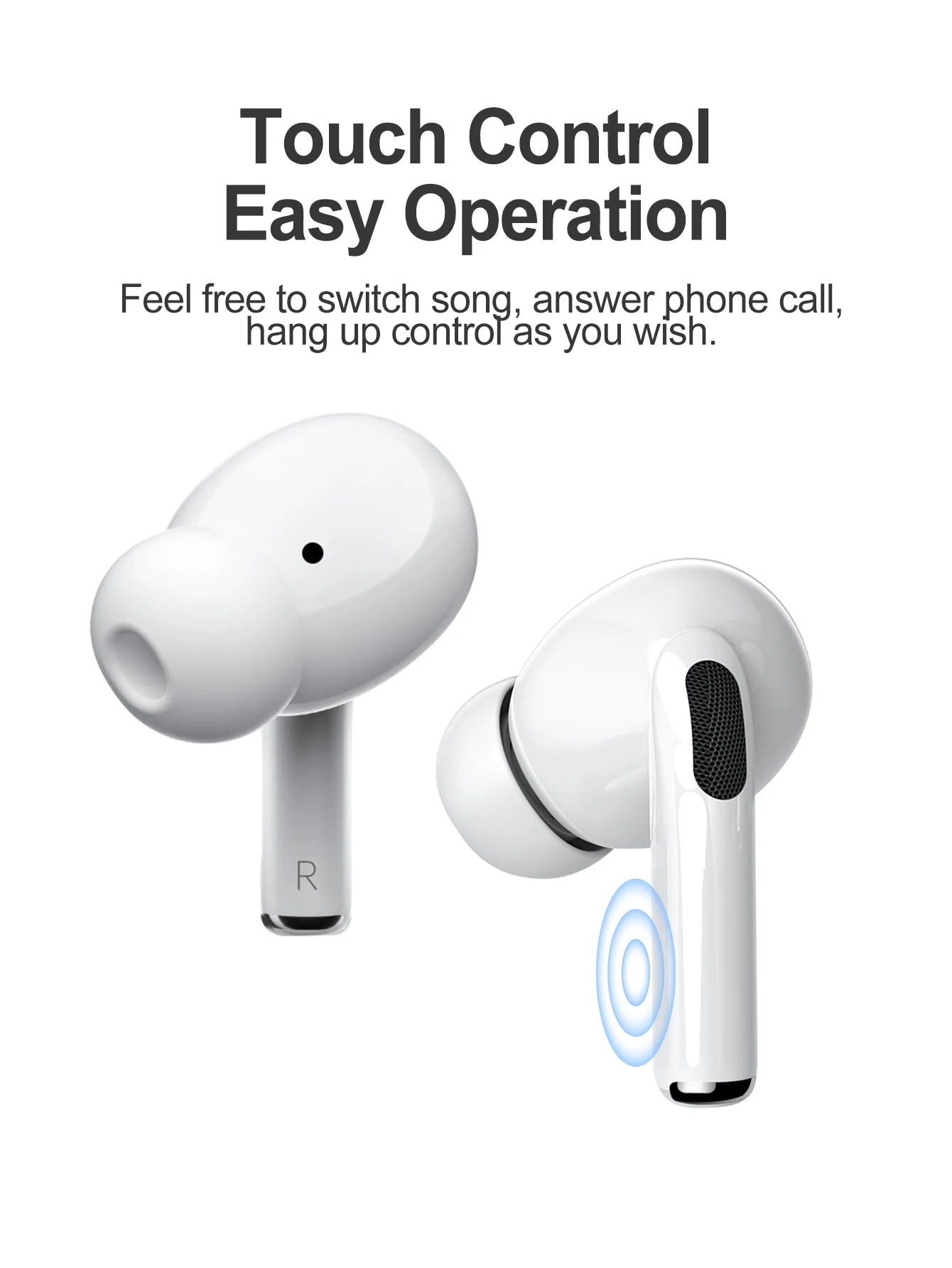 Wireless Headphones - for sports. Stereo sound, high-fidelity stereo music and microphone. Low-latency headphones.