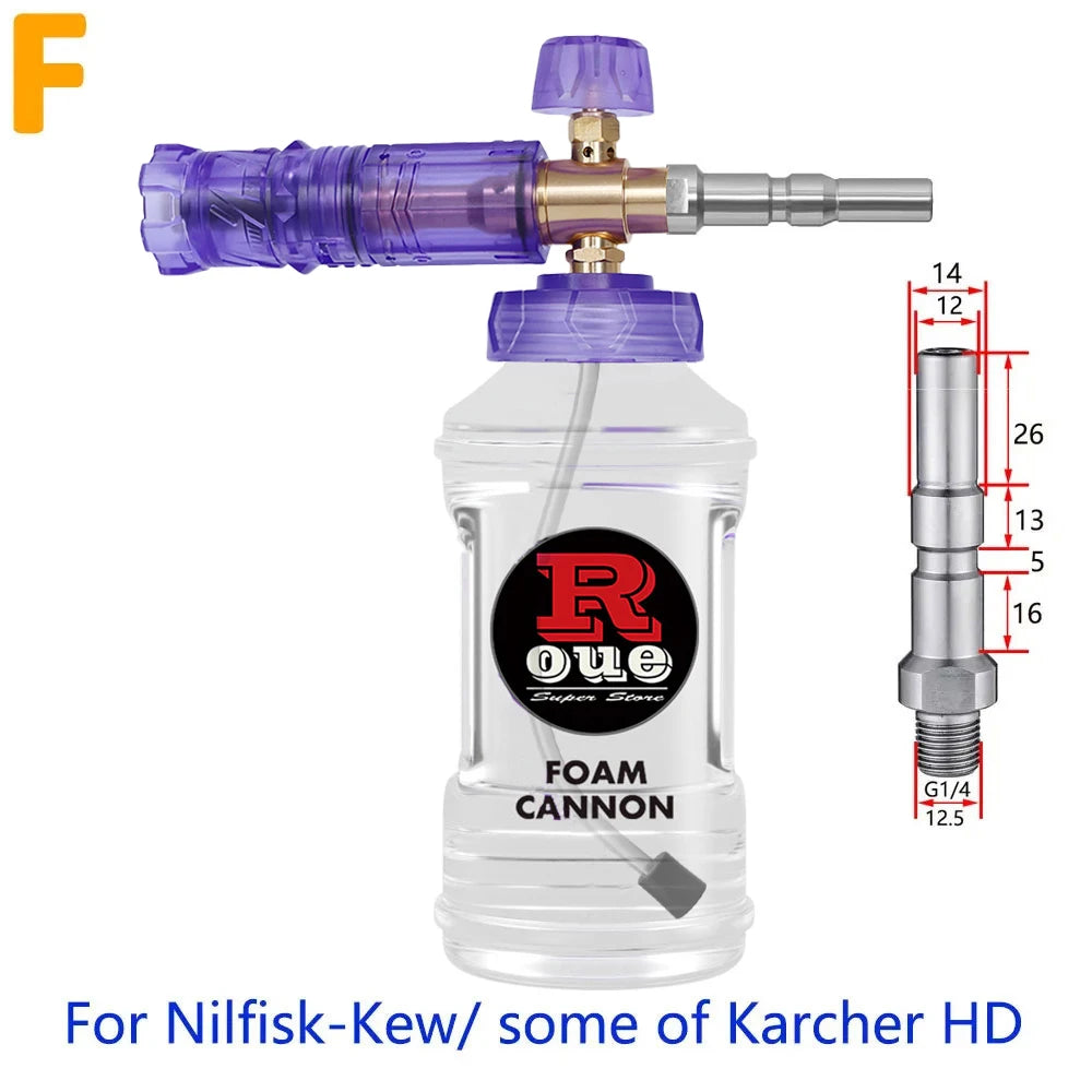 Pressure Washer  Snow Foam Lance Foam Nozzle Car Wash Foam Maker for parkside Karcher Elitech Bort AR Bosch Pressure Washer