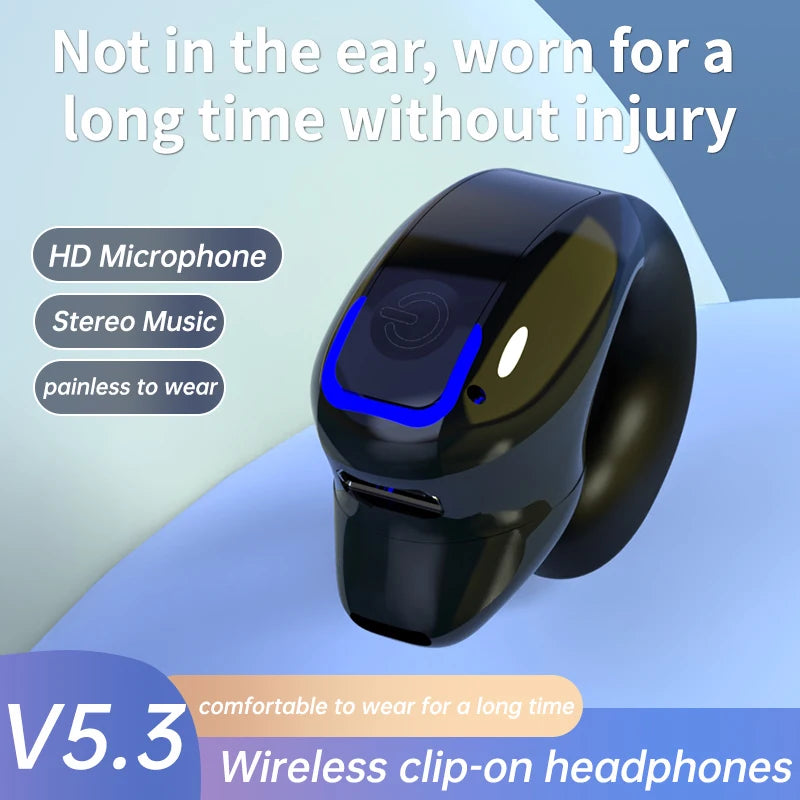 Ear clip earphones, Bluetooth wireless earphone