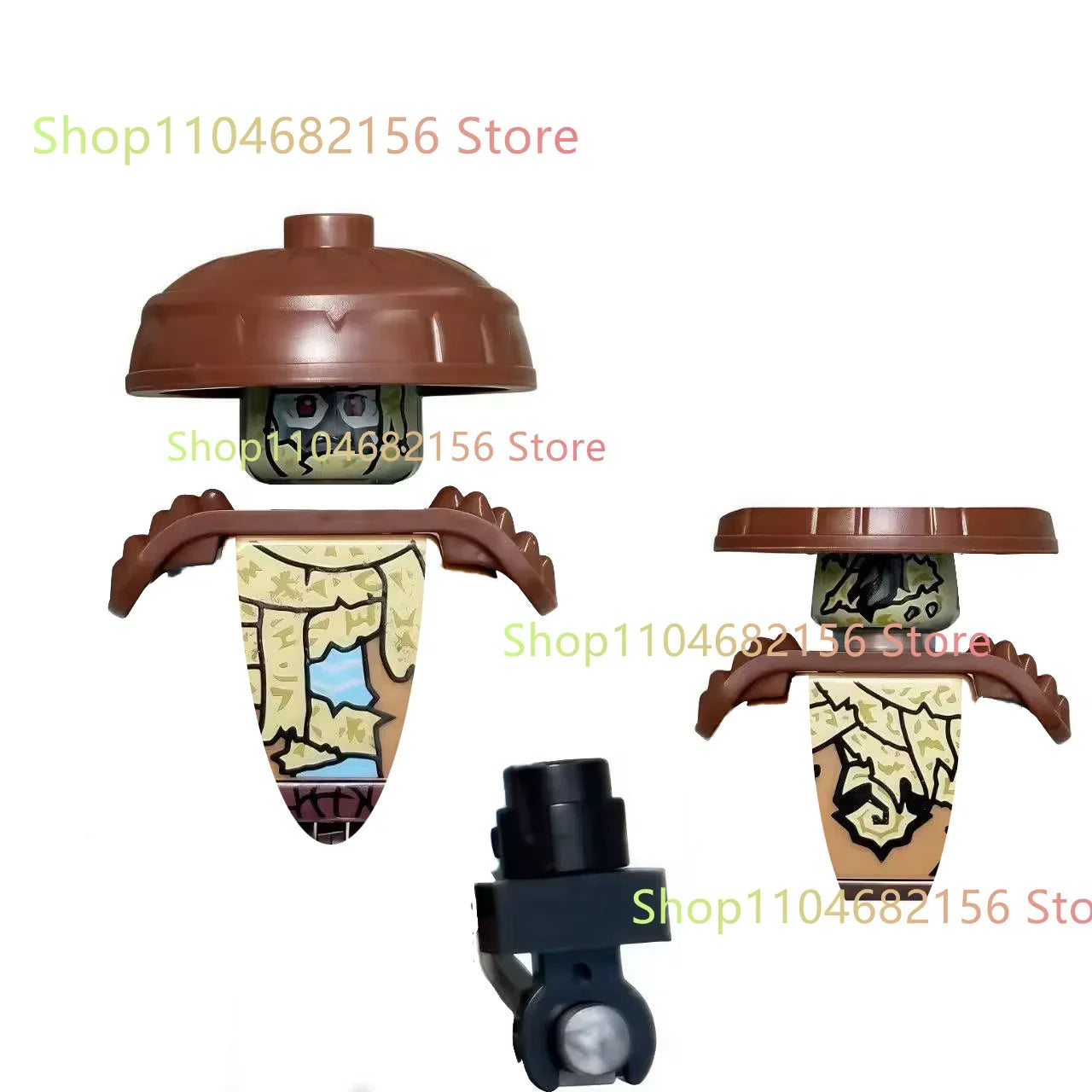 New Anime Cartoon TV Ninja Toy Dragons Rising Forbidden Five Nokt Rox Zarkt Drix Kur Ghost Face Bricks Building Blocks Kid Gifts