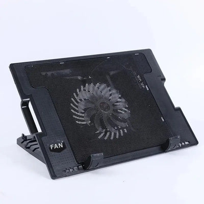 Adjustable Laptop Cooling Fan Pad Heat Dissipation Two USB Port Laptop Cooler Base Stand Portable 15.6 Inch