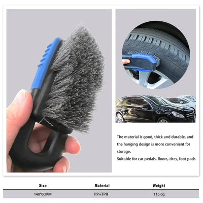 1 Pcs Car Carpet Tire Brush and Upholstery Cleaner Carpet Brush Scrubber for Car Interior Seat Fabric Cleaner for Stains Hair