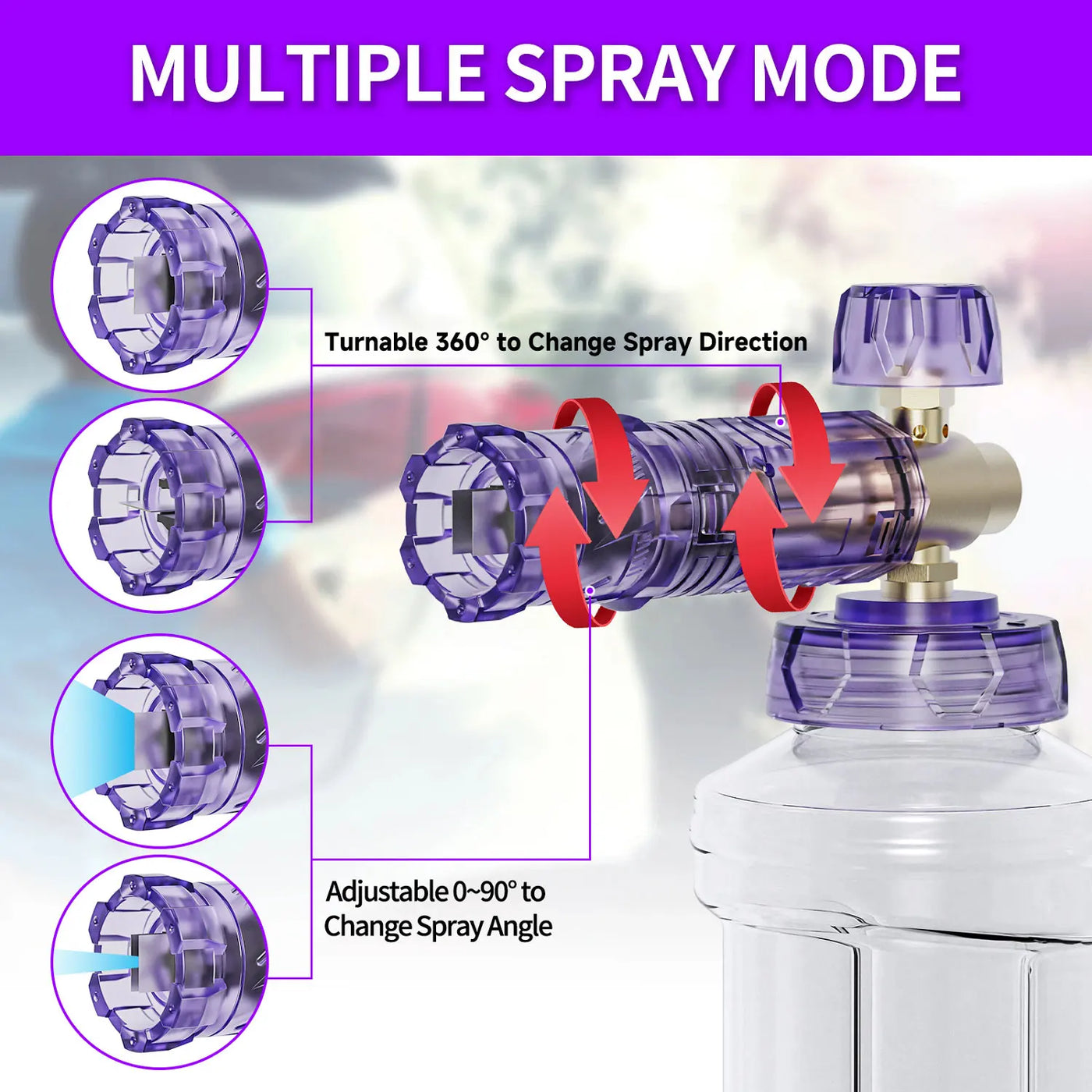 Pressure Washer  Snow Foam Lance Foam Nozzle Car Wash Foam Maker for parkside Karcher Elitech Bort AR Bosch Pressure Washer