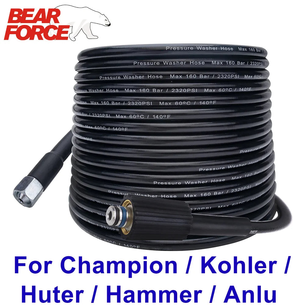 High Pressure Washer Hose Car Washer Water Cleaning Hose 10m * 160bar for Huter IPC Hammer Kohler Champion pressure washer