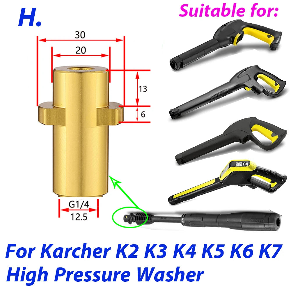 For karcher K2-K7pressure washer high pressure water hose,for sewer cleaning hose,Car cleaning kit ,Washer nozzles Pneumatic gun