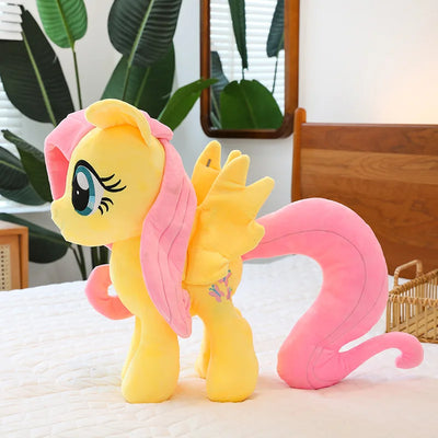 New My Little Pony Plush Doll Anime Twilight Sparkle Fluttershy Pinkie Pie Cartoon Soft Ornament Birthday Kawaii Toy Kid Gift