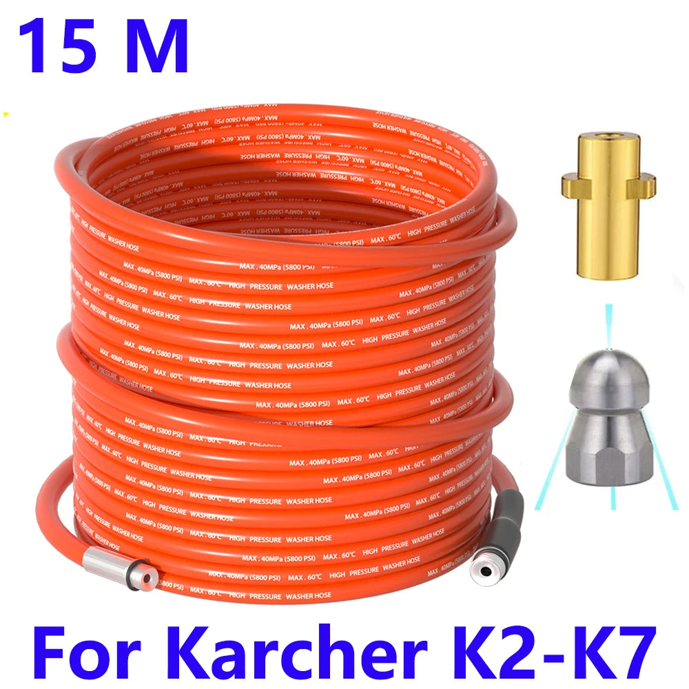 For karcher K2-K7pressure washer high pressure water hose,for sewer cleaning hose,Car cleaning kit ,Washer nozzles Pneumatic gun