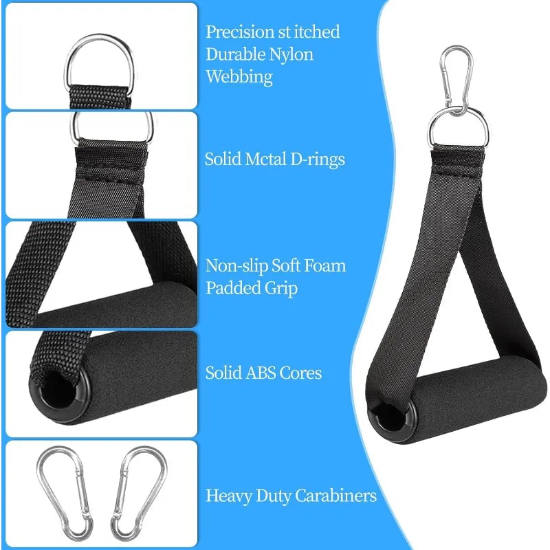 Gym Resistance Belt Accessories Handle Non Slip Grip