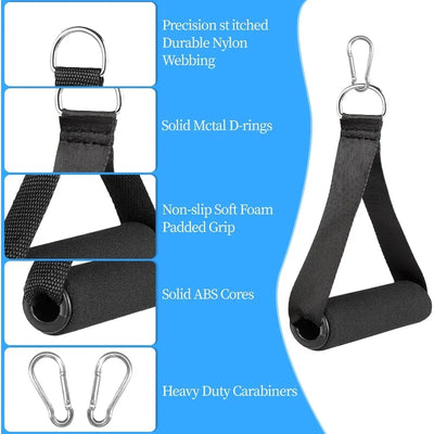 Gym Resistance Belt Accessories Handle Non Slip Grip