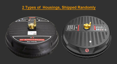 2500 PSI 13 Inch Pressure Washer Surface Ground Floor Cleaner Brush Water Broom for Karcher Lavor Anlu 1/4" Inch Quick Connector