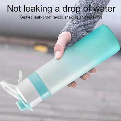 650ml Spray Water Bottle Portable Outdoor Sport Water Bottle for Girls Gym Fitness Drinking Drinkware Hiking Riding Water Bottle